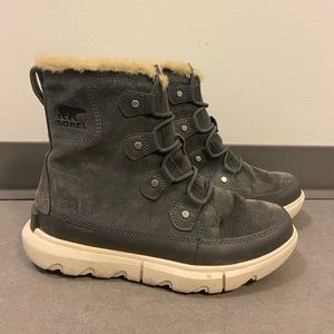 Sorel Women's Explorer II Joan Faux Fur Boot — Waterproof Suede Boots